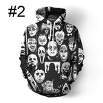 Unisex Creepy 3D Hoodies