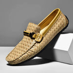 Sophisticated royal slip-ons