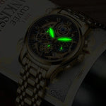 Men's LIGE Chronograph Gold Watch