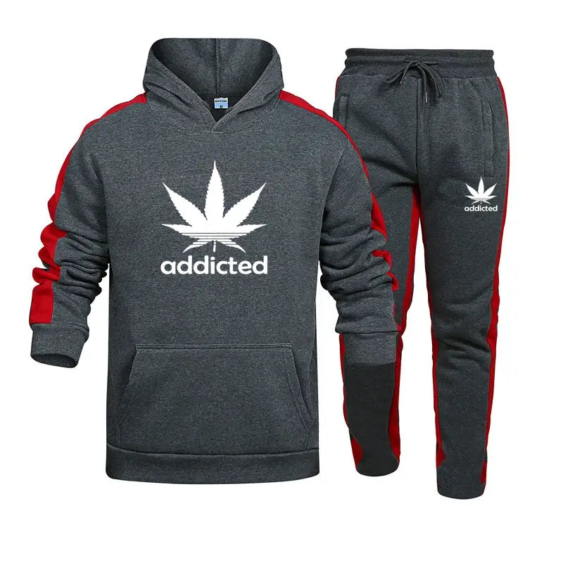 Men's Sweat Shirt Hoodies Sweatpants Set