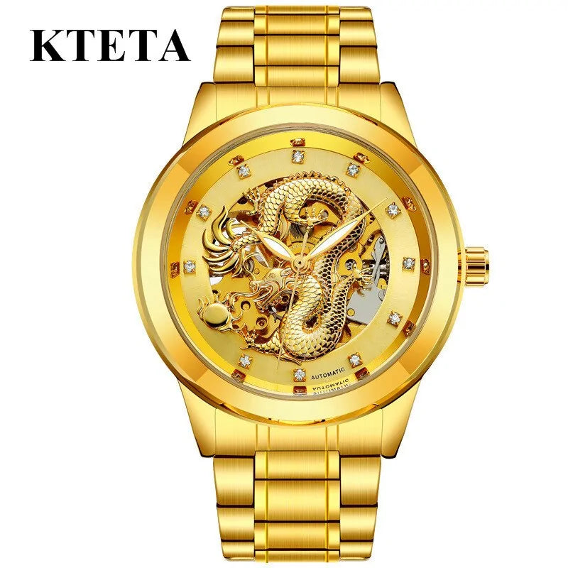 Golden Dragon Automatic Mechanical Watch