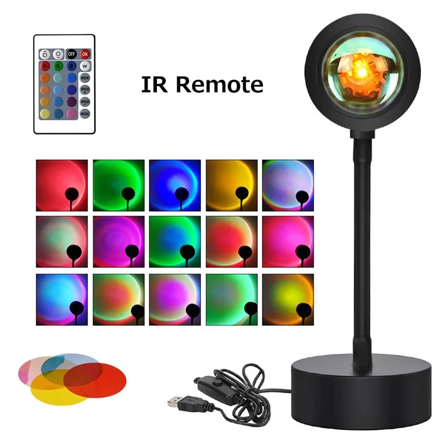 Sunset Projection Multicolour Night Light