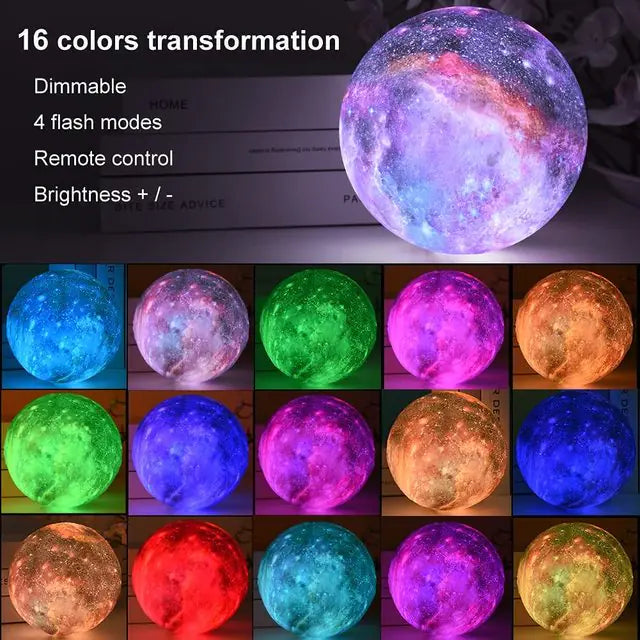 Cosmic Color Moon Lamp