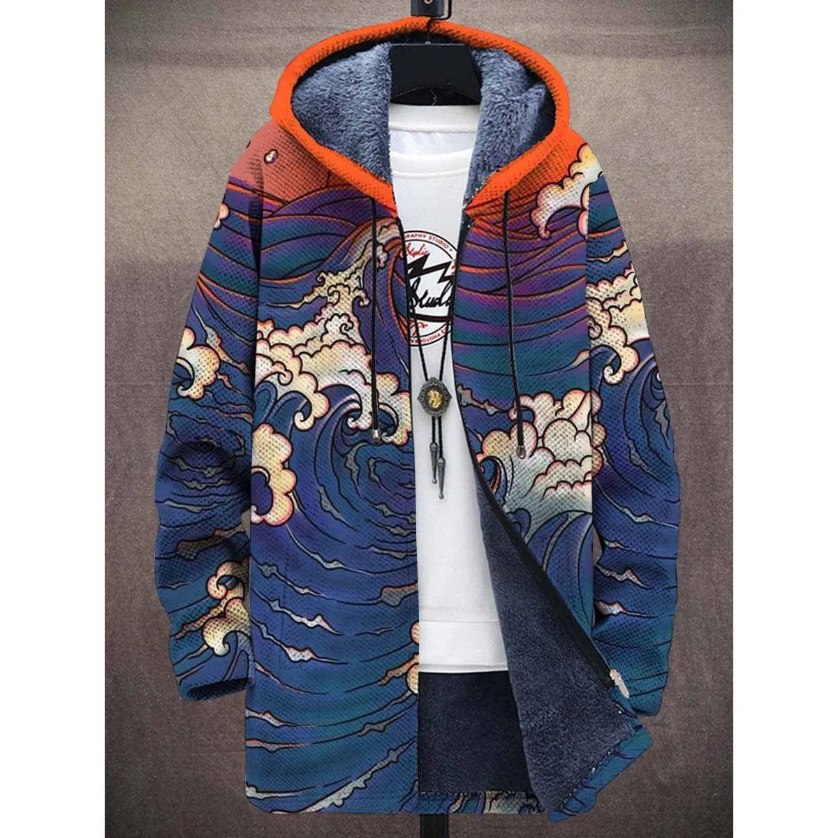 Men’s Zipper Hooded Cardigan