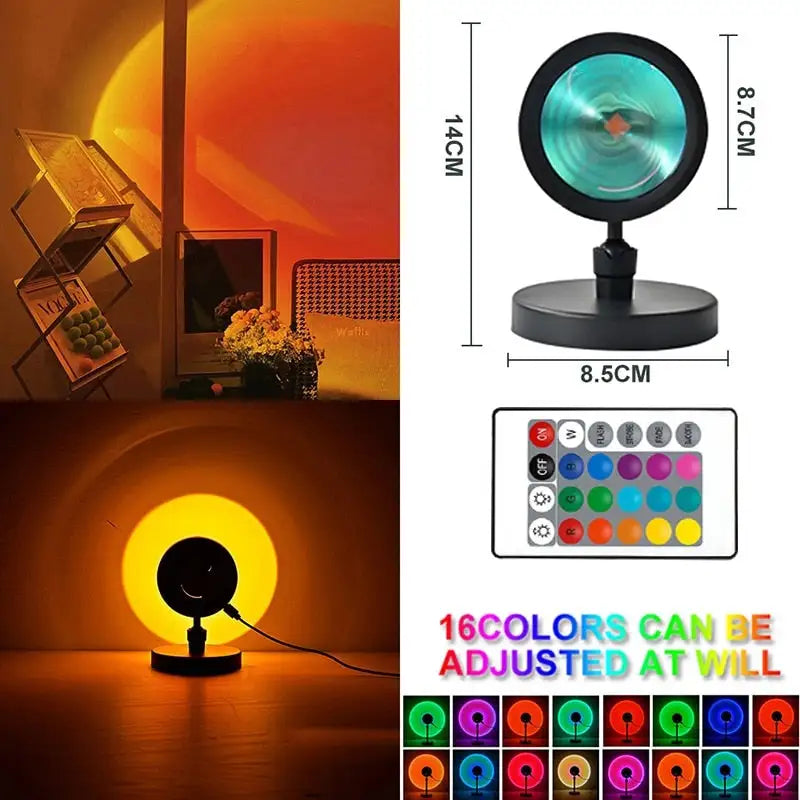 Sunset Projection LED Room Lamp