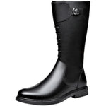 Men's Safety Trekking Moto Leather Boots
