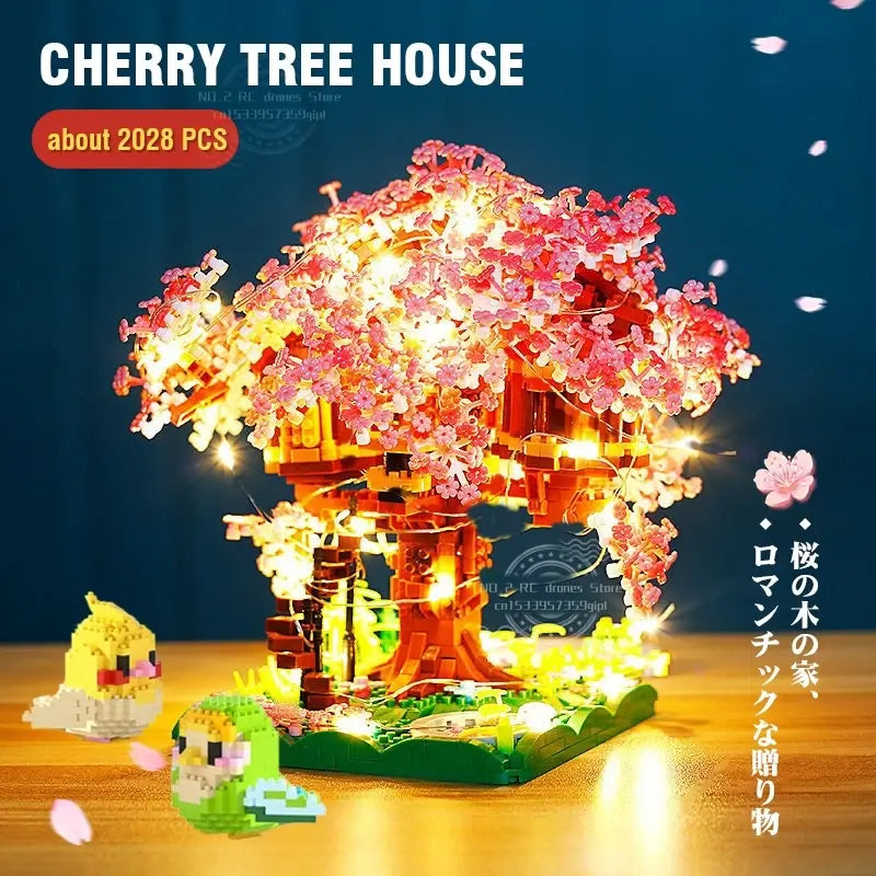 Sakura Flower DIY Treehouse Model