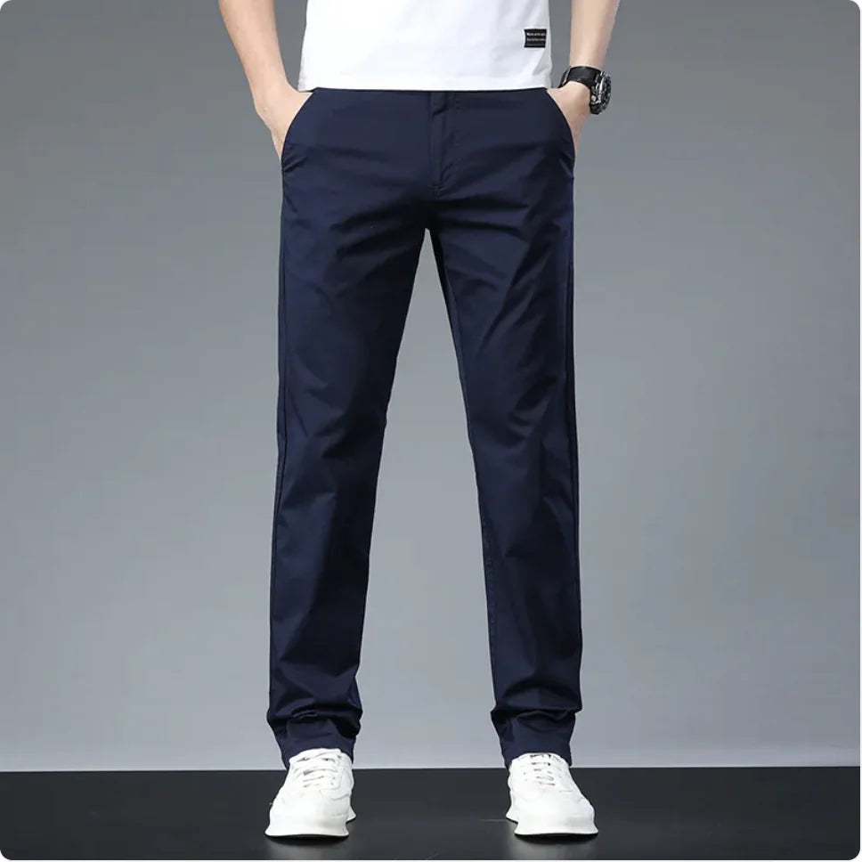 Slim Fit Cotton Chinos For Men
