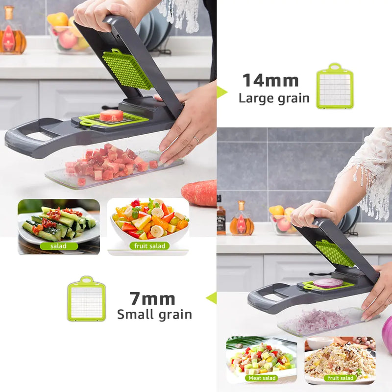 STOMART.CO.UK Multifunctional Vegetable Cutter Cutter Slicer Free Text