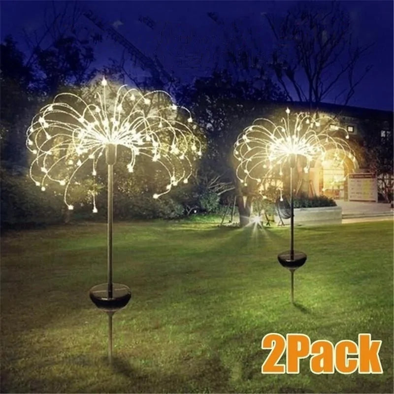 Garden Dandelion Fireworks Solar LED Lights
