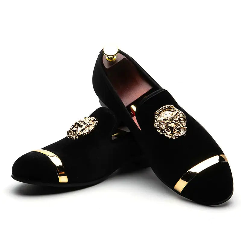 Men's Scarlet Sole Suede Loafers
