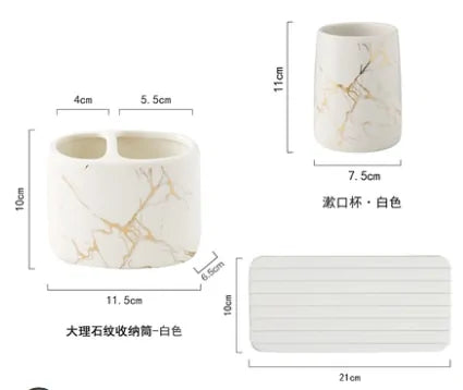 Bathroom Ceramic Holder and Organizer