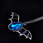 Vampire Bat Crystal Necklace