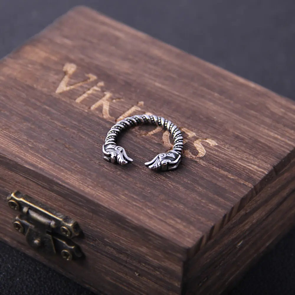 Men's Viking Dragon Statement Ring