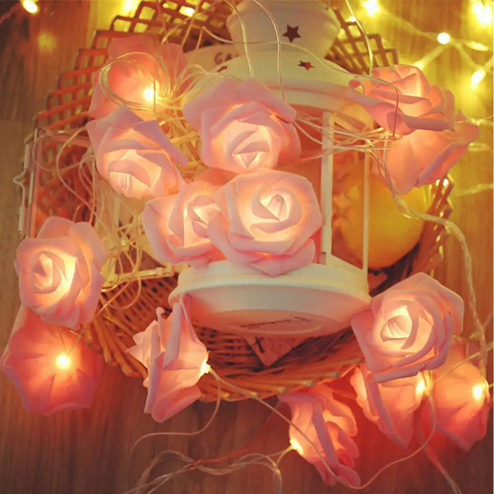 Delightful LED Rose Glow Lights