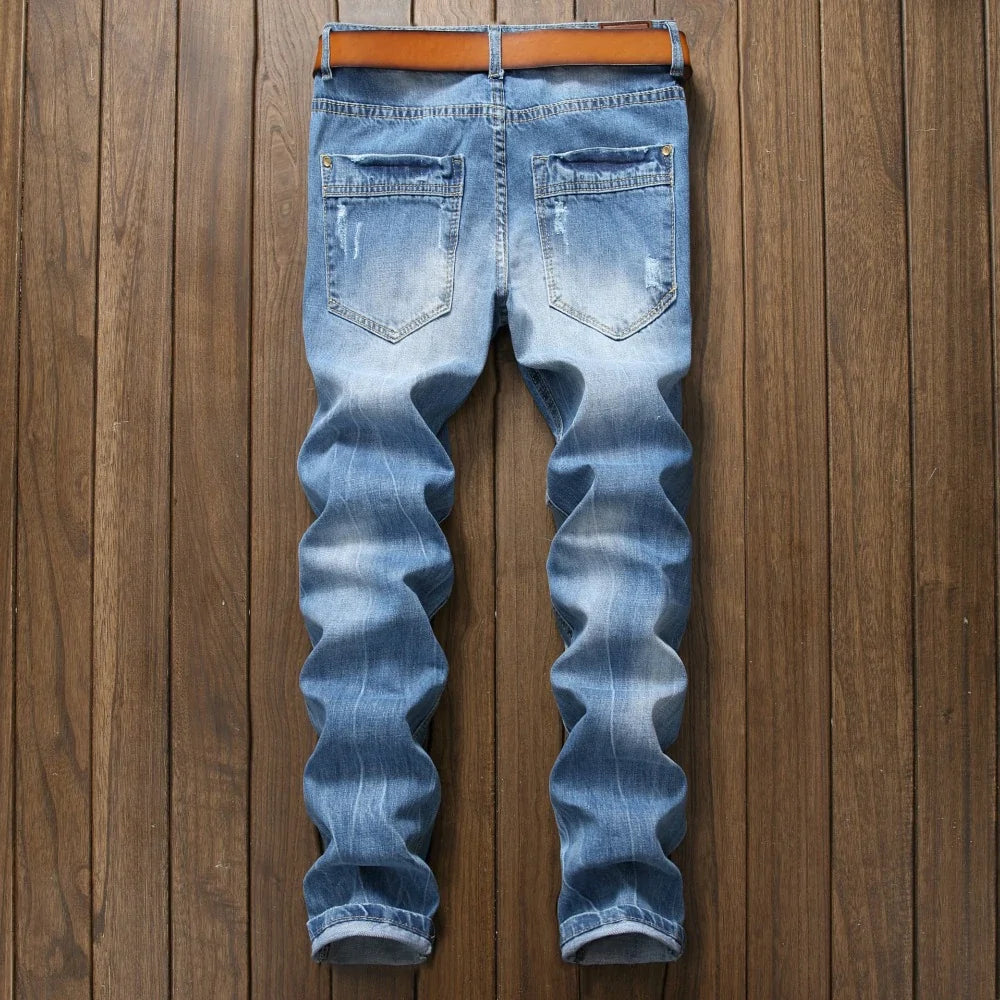 Slim Fit Torn Jeans