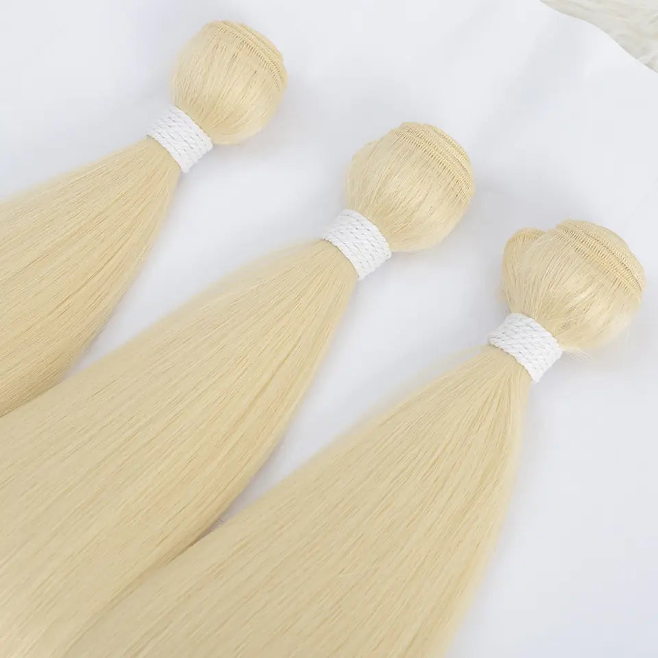 Bone Straight Synthetic Hair Bundles