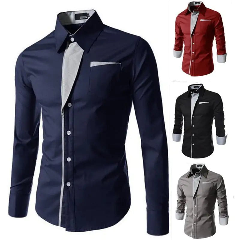 Men's Slim Fit Designer Formal Dress Shirt