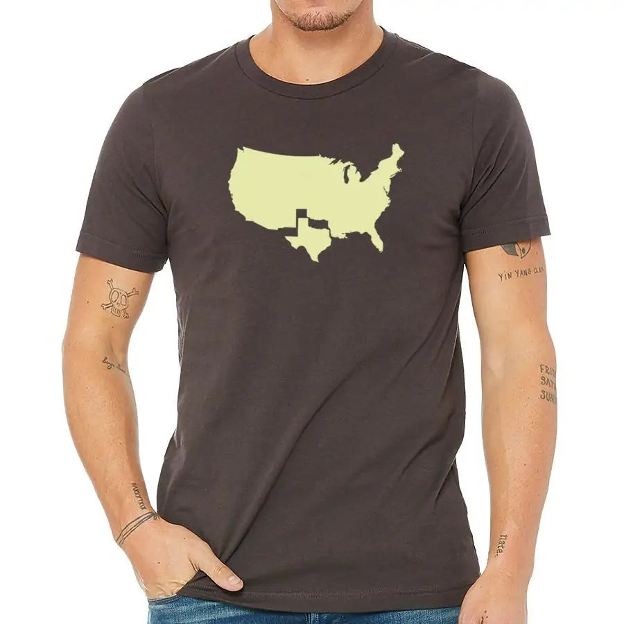 Men’s Texas Map T-Shirt