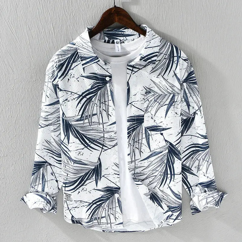 Men's Long Sleeve Fashion Printed Shirt