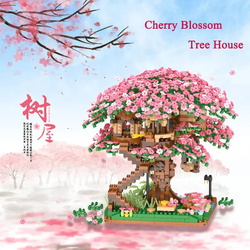 Sakura Flower DIY Treehouse Model