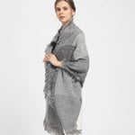 Oversized wrap Cashmere shawl