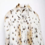 Oversized animal print jacket