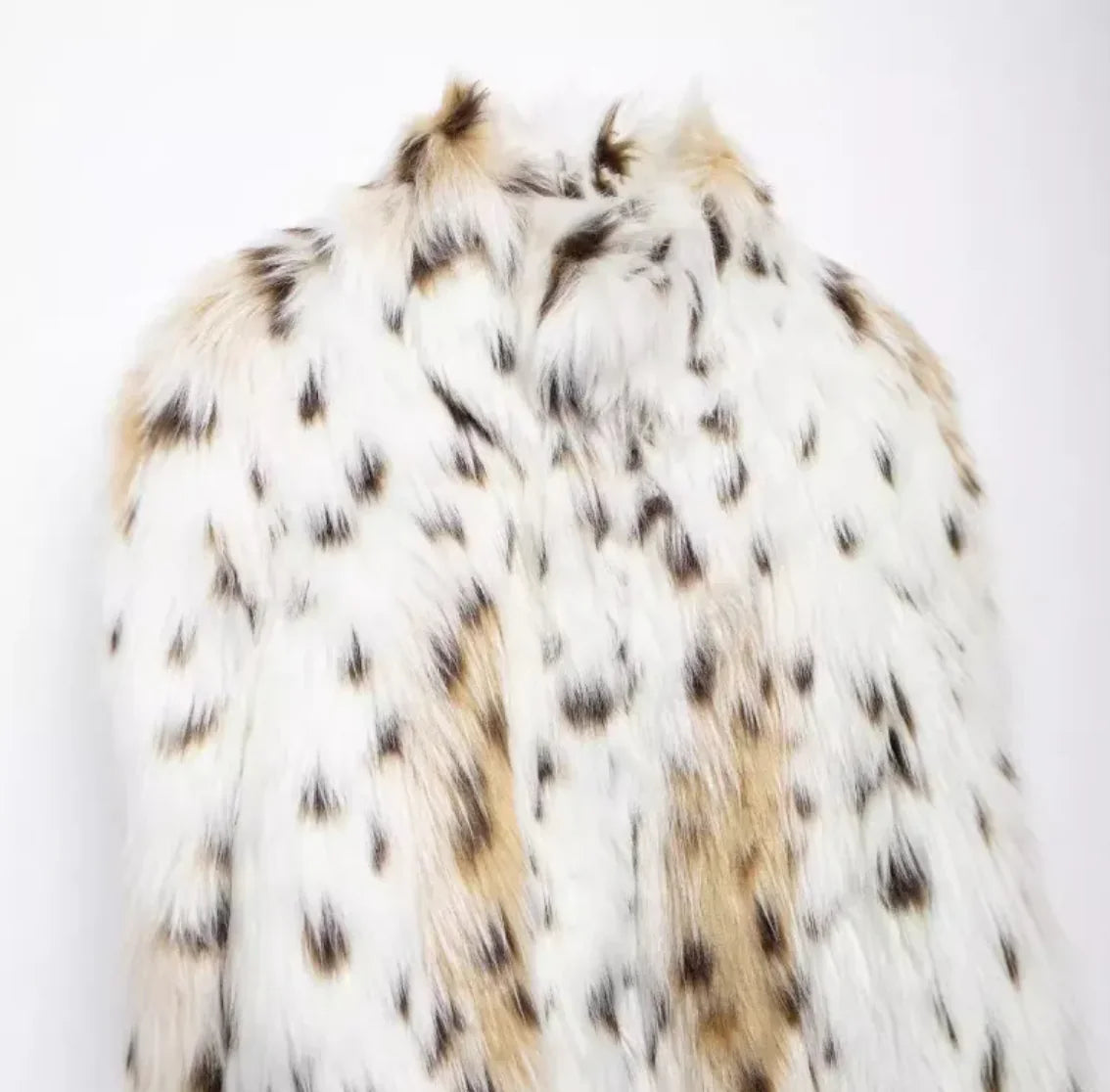 Oversized animal print jacket