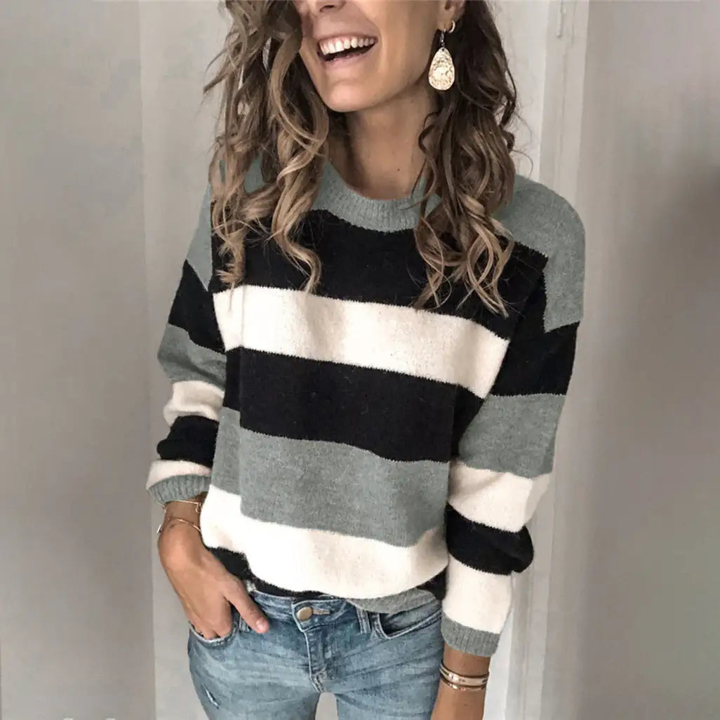 Women's Luxurious Polyester Knit Sweater