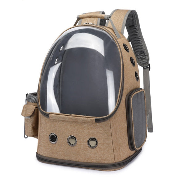 STOMART.CO.UK Cat Carrier Backpack Space Capsule Cats Free Text