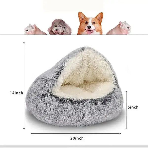 Soft Plush Pet Bed For Cats