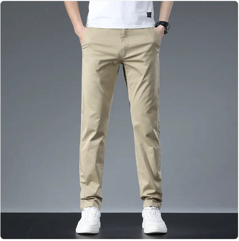 Slim Fit Cotton Chinos For Men