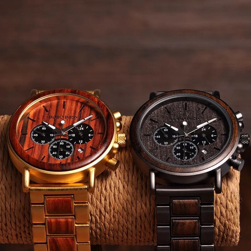 BOBO BIRD Luxury Wooden Wristwatch