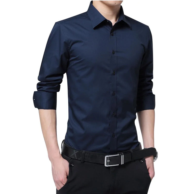 Slim Fit Casual Business Shirt