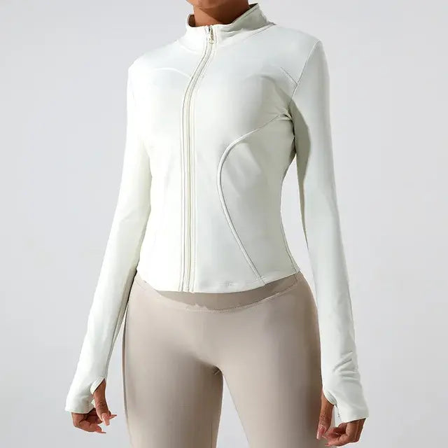 Stylish Women's Plush Yoga Jacket