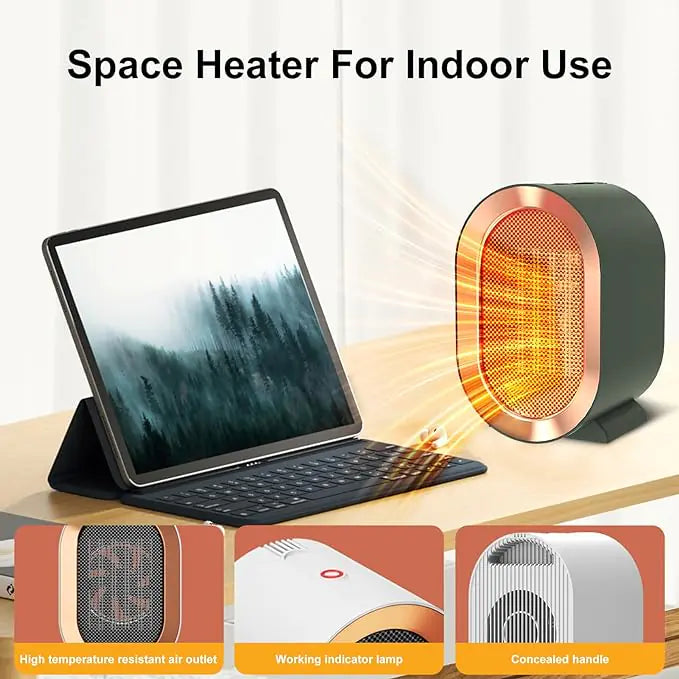 Portable Comfort with Swocky 1200W Ceramic Heater