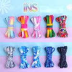 Rainbow Gradient Flat Shoelaces Pair