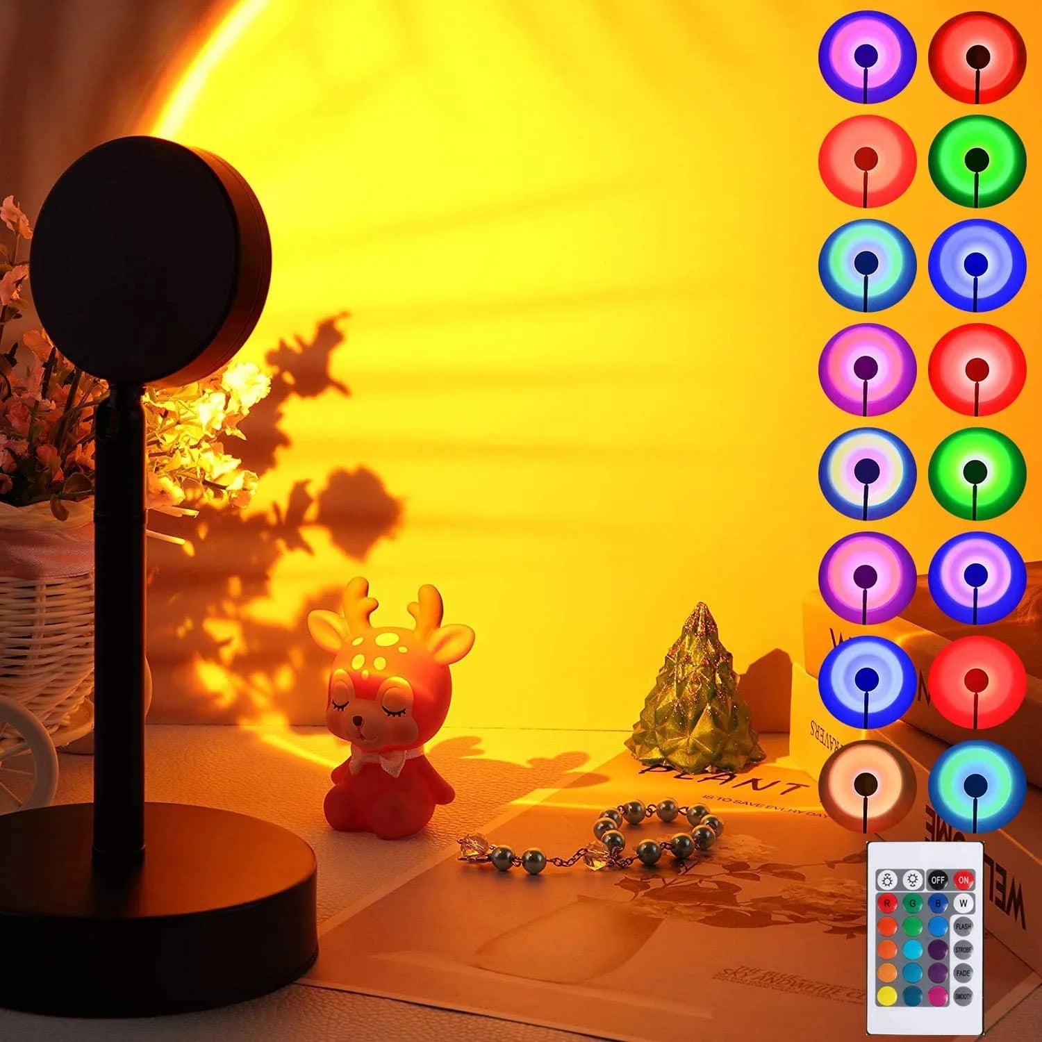 Sunset Inspired 7 Colours LED Lamp