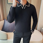Men's Denim Solid Colour Long Sleeve Shirt
