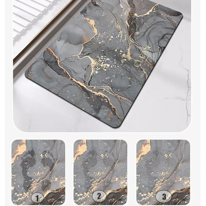 STOMART.CO.UK Earth Non-slip Rubber Mat Bathroom Home Goods Kitchen Free Text