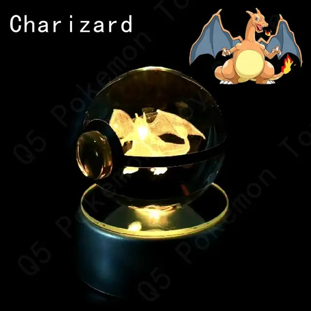 3D Pokémon Crystal Globe Lamp