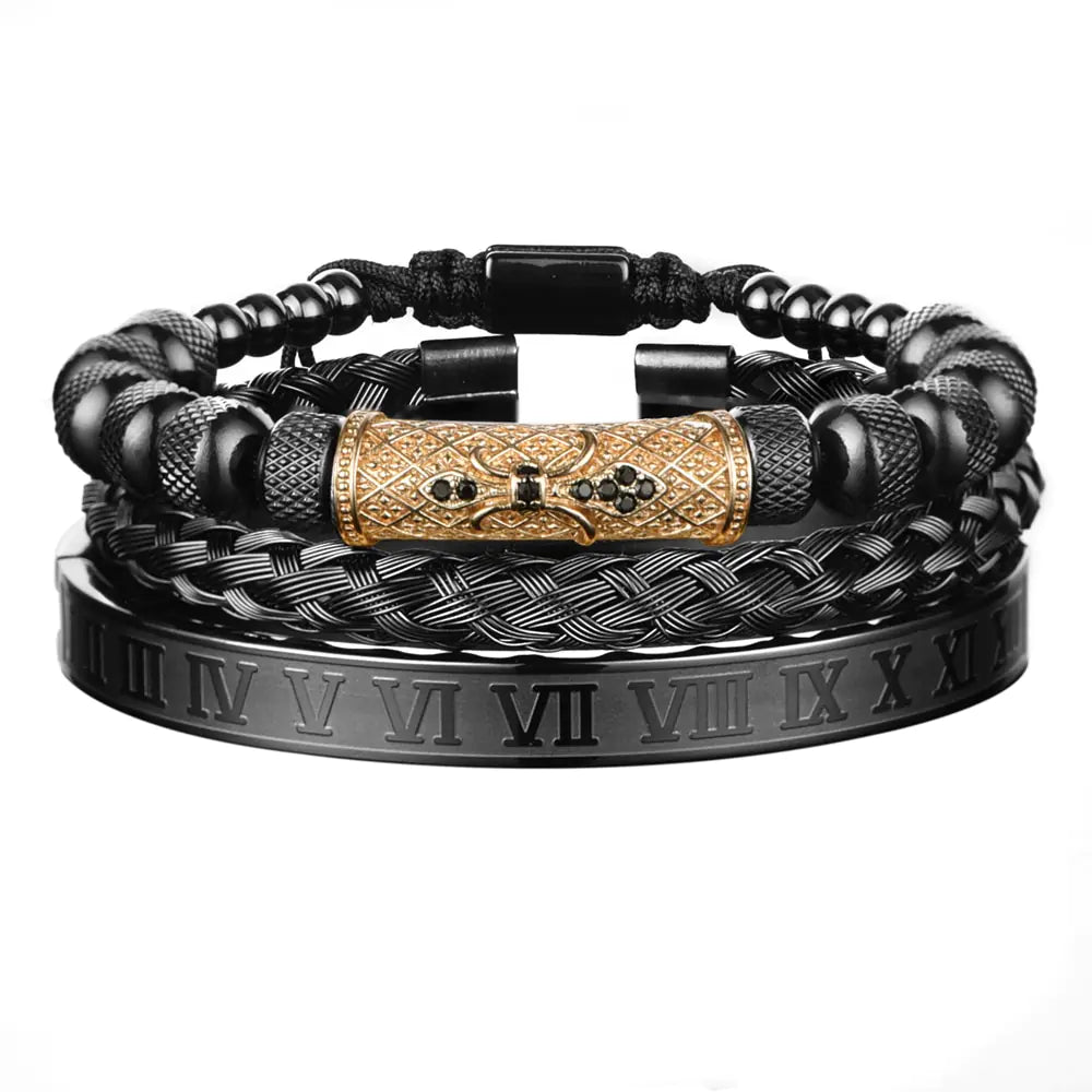 Men's Roman Numbers Fashion Bracelet