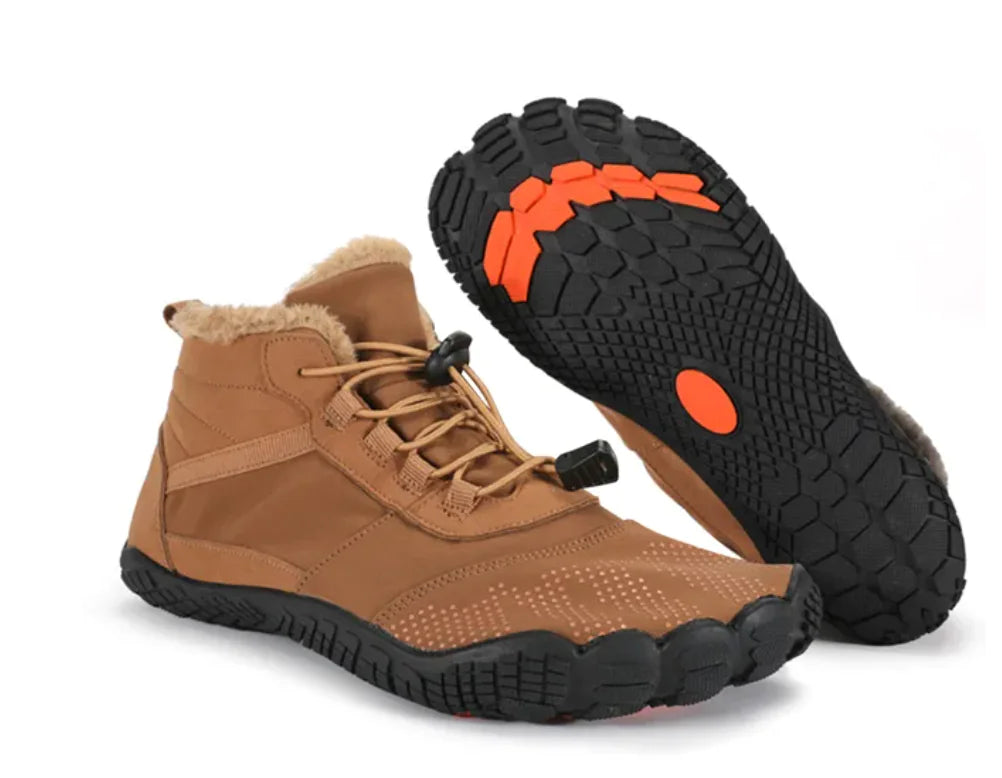 Insulating barefoot winter shoes