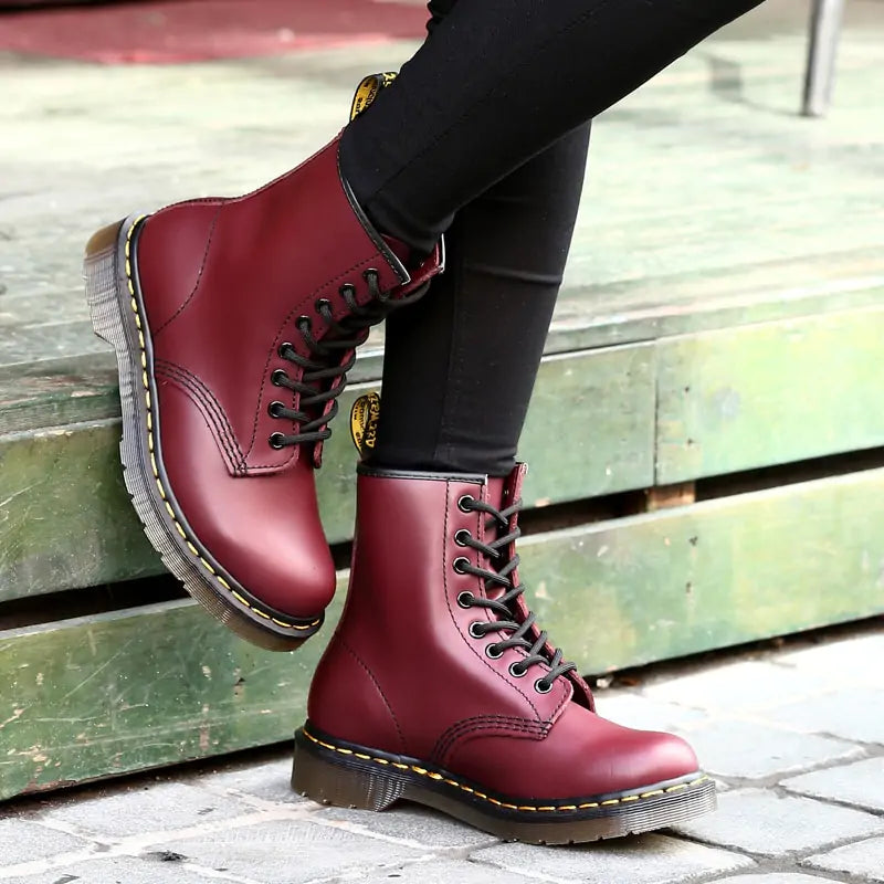 Unisex Essential Ankle Leather Boots