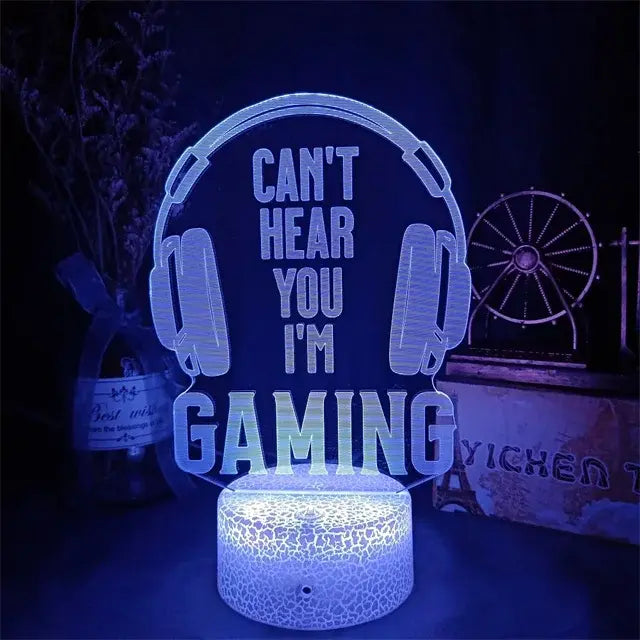 3D LED Lamp perfect for enhancing gaming setups