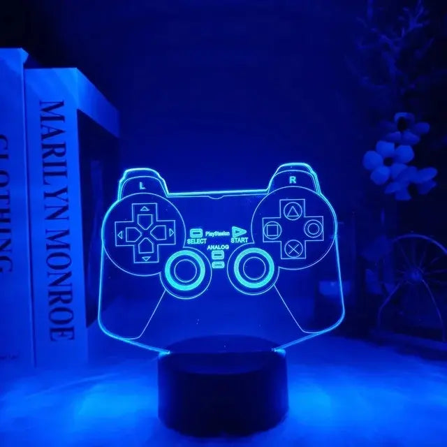 Innovative 3D LED Lamp for game room decor