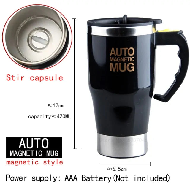 STOMART.CO.UK Automatic Self Stirring Magnetic Mug Kitchen Magnetic Mug Free Text