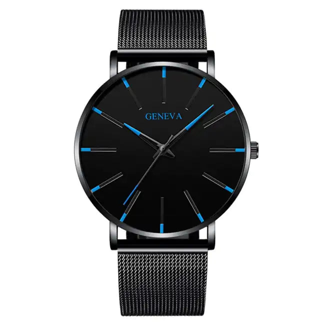Men's Minimalist Stainless Steel Watch