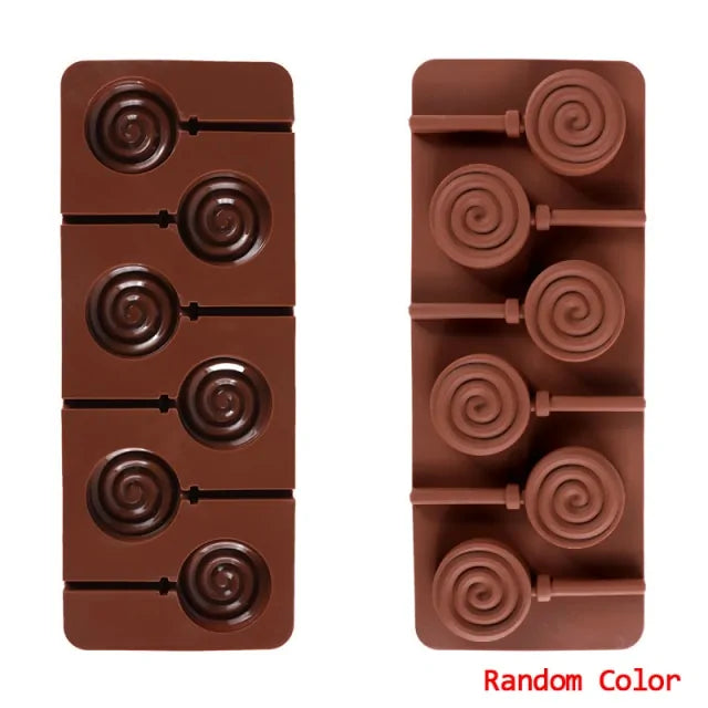 STOMART.CO.UK Silicone Lollipop Molds Chocolate Cake Molds Lollipop Molds SIlicone Bakeware Free Text