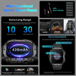 Men's Military Fitness Tracker Smartwatch